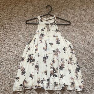 August winds floral halter tank top